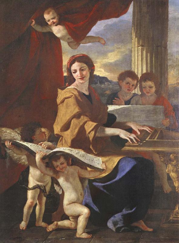 Nicolas Poussin St Cecilia France oil painting art
